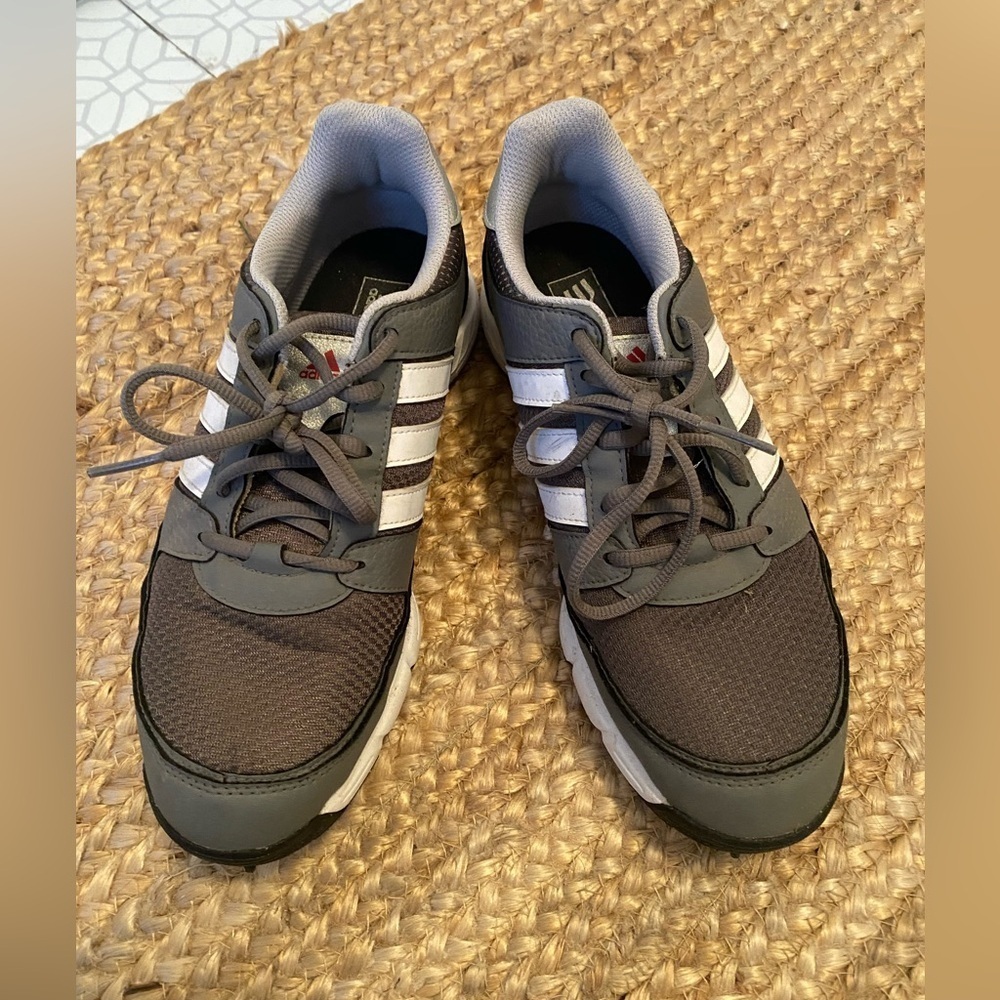 Adidas Men’s Grey Spiked Golf Shoes Size 8